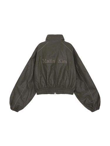 MATIN ROUGH COATING CROP BOMBER IN KHAKI - Matin Kim - Modalova