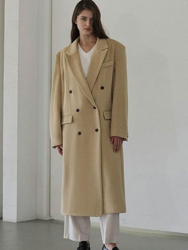 Overfit Maxi Coat [Beige] - DEHEVE - Modalova