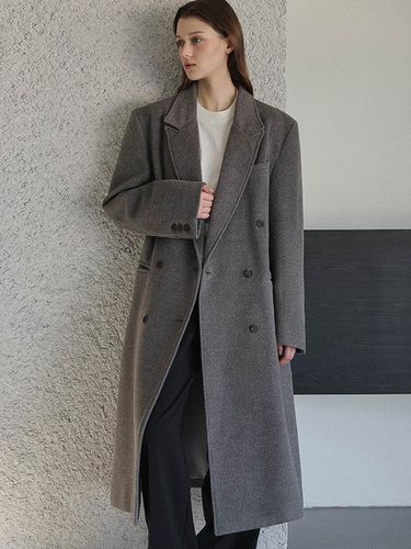 Overfit Maxi Coat [Gray] - DEHEVE - Modalova