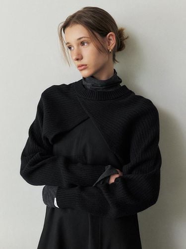 Cashmere Bolero Knitwear_BLACK - ARTID - Modalova