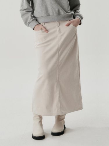 Corduroy H line skirt_DW4WS133 - COIINCOS - Modalova