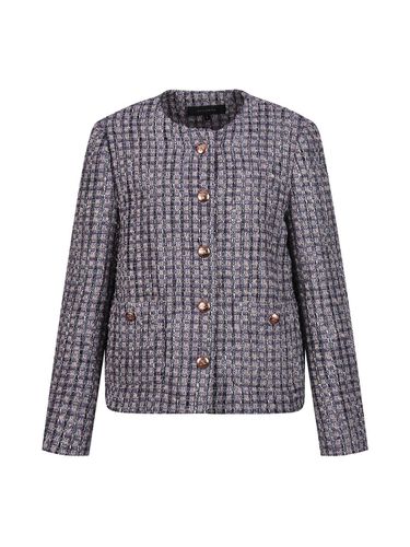 Tweed Jacket with No Collar_DW4WJ112 - COIINCOS - Modalova