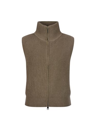 Zip-Up Knitwear Vest_DZ4WV055 - COIINCOS - Modalova