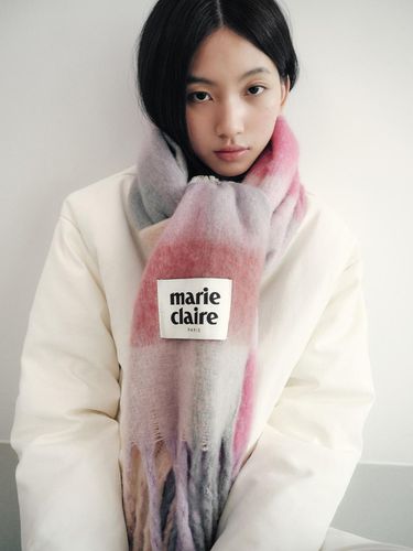 Mini Cotton Checkered scarf (MAEDSC04MPK) - marieclaire - Modalova