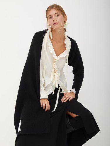 Asymmetric Knit Cape Shawl_BK - Iannmore - Modalova