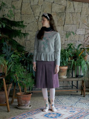 NAT ruffle pullover myosotis grey - SOCKS APPEAL - Modalova