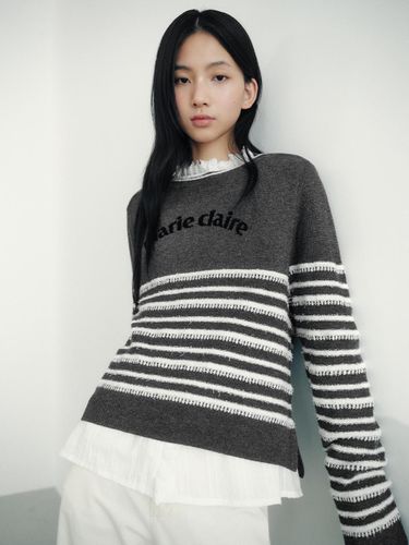 Block Stripe Knitwear (MAECKN05MGY) - marieclaire - Modalova