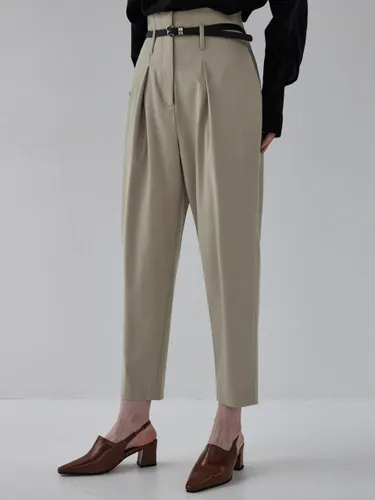 Formal tapered pants (belt SET) - MOONT - Modalova