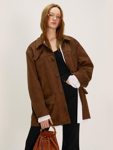 Suede chore Jacket_brown - NUAKLE - Modalova