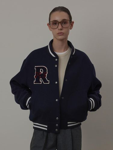 Wool Patch Varsity Quilting Jacket_Jumper - Q’SRB - Modalova