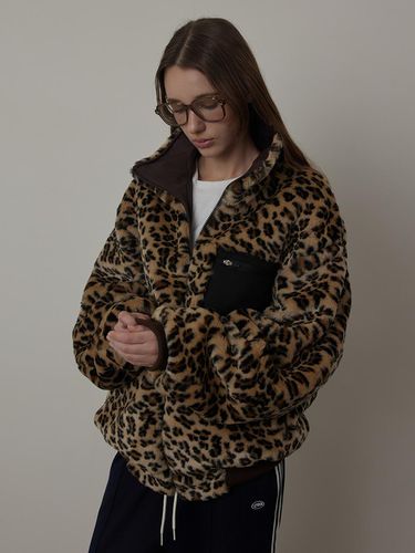 Leopard Over fit Pur Reversible Jumper_BROWN - Q’SRB - Modalova