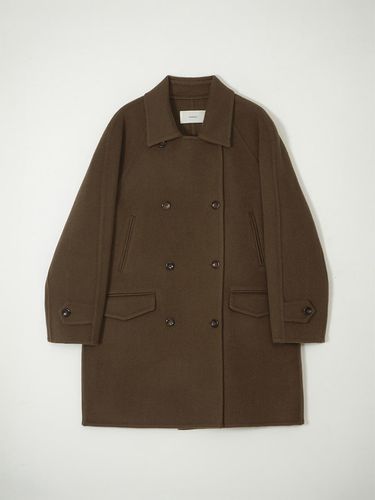 LUCAS DOUBLE HANDMADE PEACOAT_BROWN - SAGEMENT - Modalova