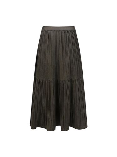 Velvet Pleats BANDING Skirt_DZ4WS091 - COIINCOS - Modalova