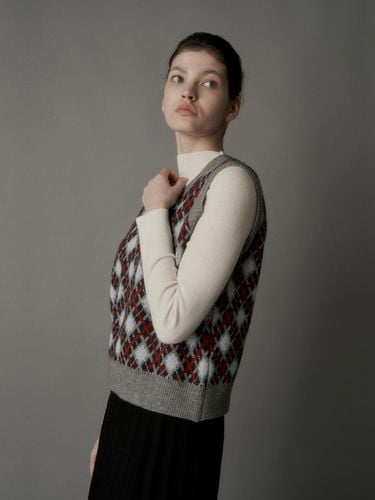 Argyle Check Vest_DZ4WV053 - COIINCOS - Modalova