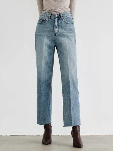 Straight regular denim pants - MOONT - Modalova