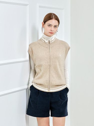 Cashmere Zip-Up Vest L/BG - nitina - Modalova