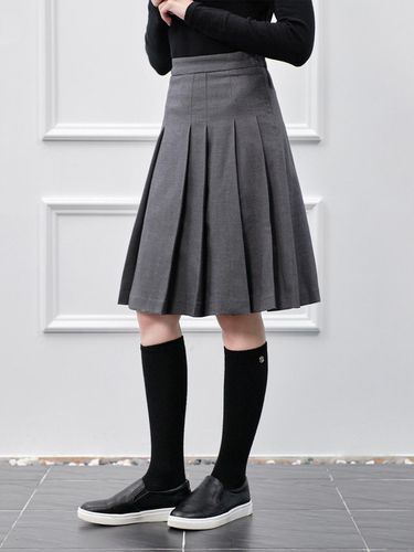 Midi pleats skirt M/GY - nitina - Modalova