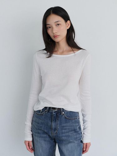 Slim boatneck t - shirt - URAGO - Modalova