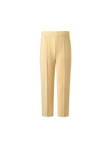 Tuck pleats straight pants [Light yell - MONPLISSE - Modalova