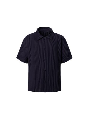 Public] Full open short sleeve pleats shirt [ - MONPLISSE - Modalova