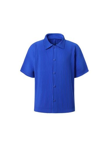 Full open short sleeve pleats shirt [ - MONPLISSE - Modalova