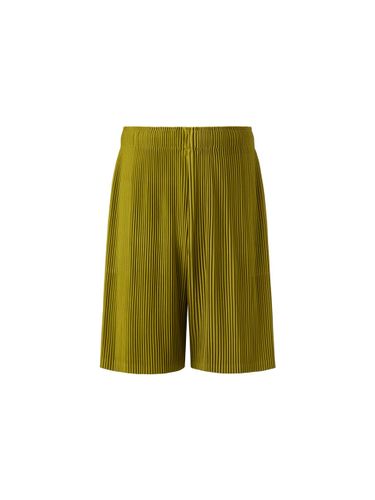 Pleated Banded Shorts [GREEN] - MONPLISSE - Modalova