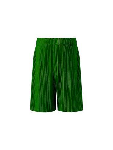 Men] Pleated Banded Shorts [Green] - MONPLISSE - Modalova