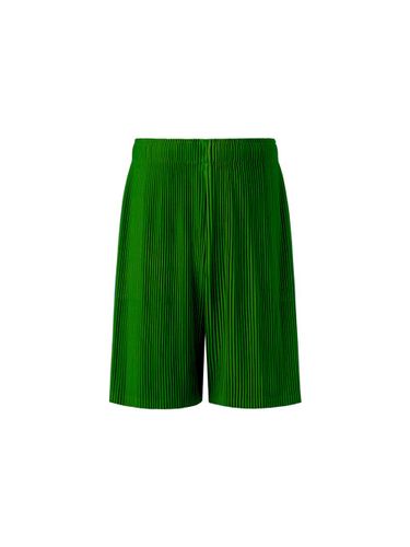 Pleated Banded Shorts [Green] - MONPLISSE - Modalova