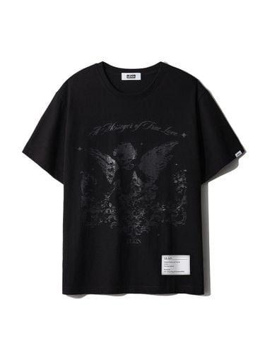 Cupid Scratch Oversized Cotton T-shirt [] - ULKIN - Modalova