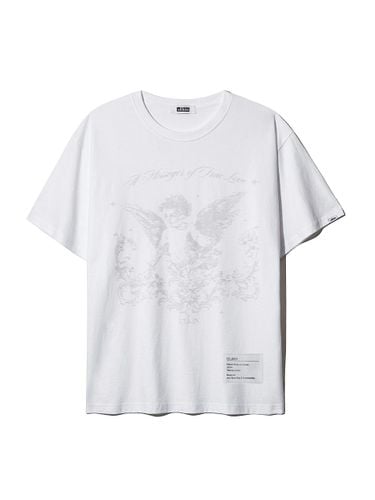 Cupid Scratch Oversized Cotton T-shirt - ULKIN - Modalova