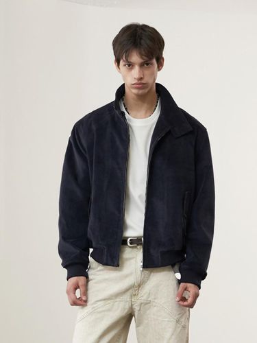 Corduroy Herrington Jacket (Navy) - SPERONE - Modalova