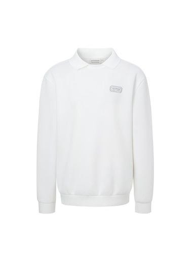 RAILWAY Collar Long-sleeved T-shirt Men's - White - ANTOMARS - Modalova