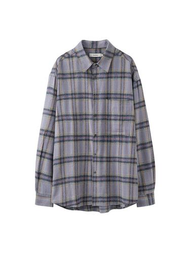 Spread Checkered Shirt_Pale Purple - AREUBAN - Modalova