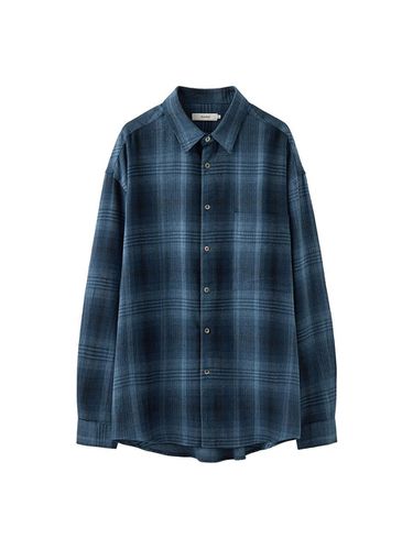 Arkane Flannel Checkered Shirt_Blue - AREUBAN - Modalova