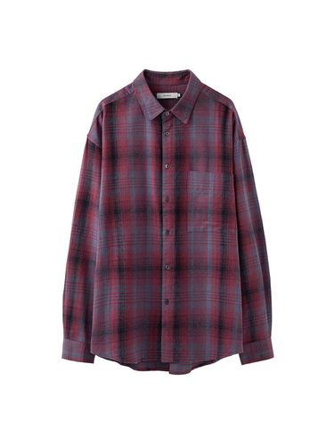 Arkane Flannel Checkered Shirt_Red Blue - AREUBAN - Modalova