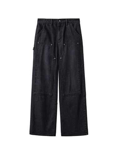 Western Indigo Work Pants_Sement Black - AREUBAN - Modalova