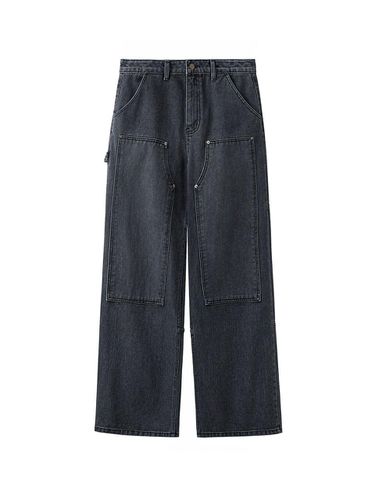 Western Indigo Work Pants_Sement Gray - AREUBAN - Modalova