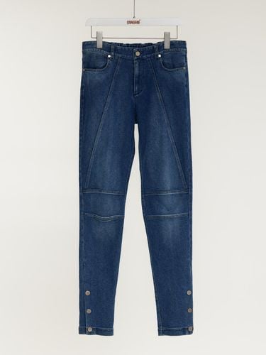 Denim washed flare snap pants - UNNORM IS DEAD - Modalova