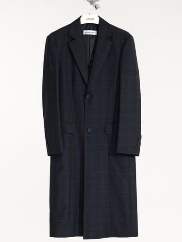 Wool checkered single coat (Navy) - UNNORM IS DEAD - Modalova