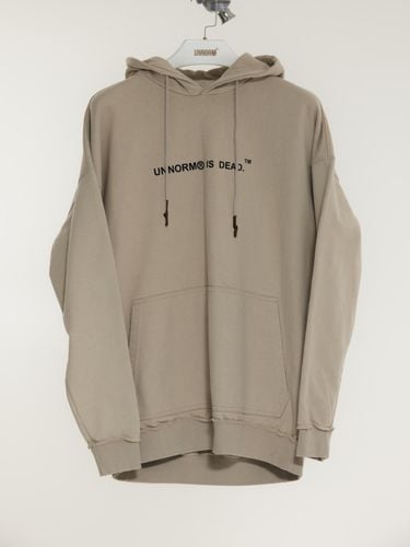 Basic Logo Semi-Overfit Hood (Beige) - UNNORM IS DEAD - Modalova