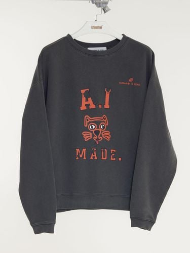 AI Made Sweatshirt (Gray) - UNNORM IS DEAD - Modalova