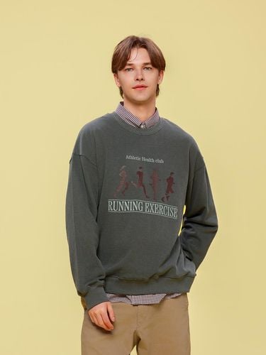 P Running Logo Pigment Sweatshirt 25B41321CH - 25PERCENTAGE - Modalova