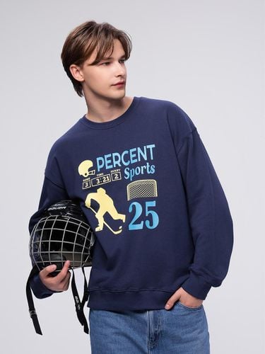 P Percent Sports Loose Fit Sweat Shirt 25B41325NY - 25PERCENTAGE - Modalova