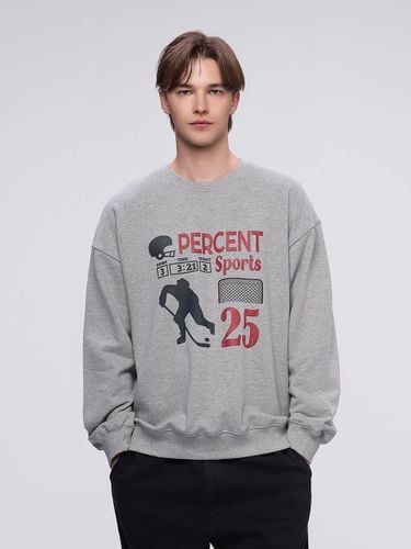 P Percent Sports Loose Fit Sweat Shirt 25B41325MG - 25PERCENTAGE - Modalova