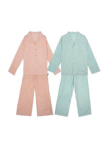 Twill Stripe Couple Matching Pajamas - YES - Modalova