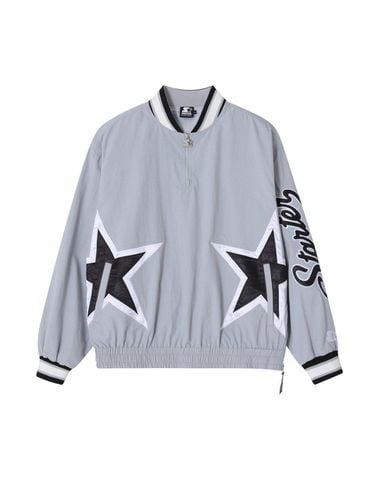 Star logo panel woven half zip-up SA243IHZ07_GRY - STARTER - Modalova