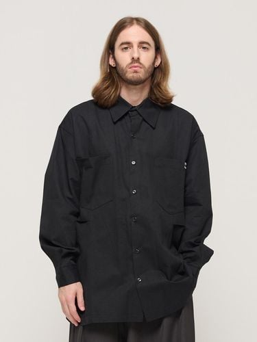 OXFORD LINE TWO POCKET OVERSHIRT (BLACK) - CARGOBROS - Modalova