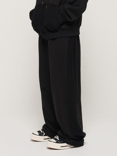 Y2K STYLE BASIC OVERSIZED SWEAT PANTS (BLACK) - CARGOBROS - Modalova