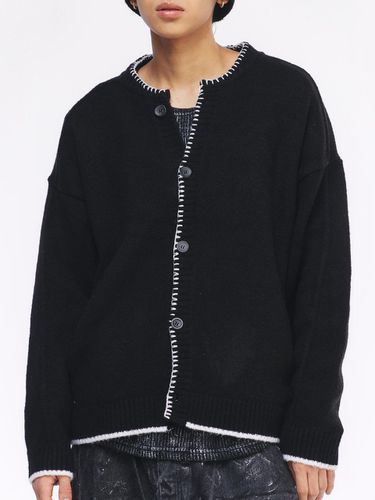 Merrow Stitch Cardigan Black - The GREATEST - Modalova