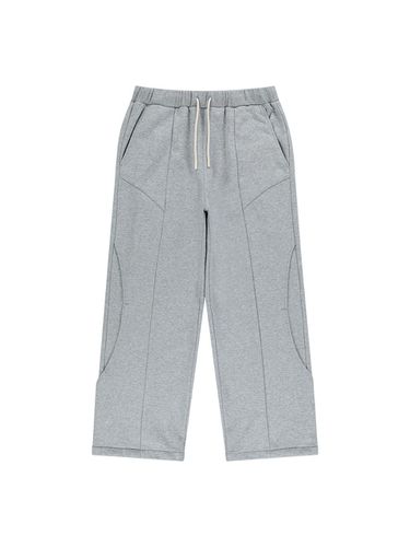 Curved inscription heavy sweat wide pants - OFFGRID - Modalova